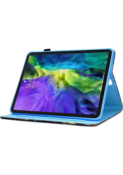 Air 11 (2024) AIR (2020 2022) Pu Deri Standlı Desen Baskı Mermer Tablet Kılıfı (Yurt Dışından) modelleri