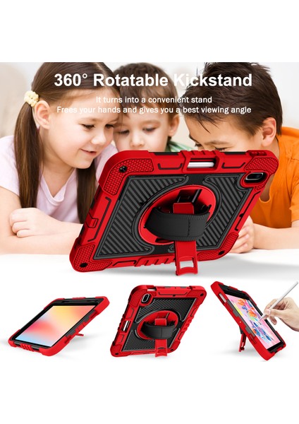 iPad 10.2 (2019 2020 2021) Stand Omuz Askılı Tablet Kılıfı (Yurt Dışından)