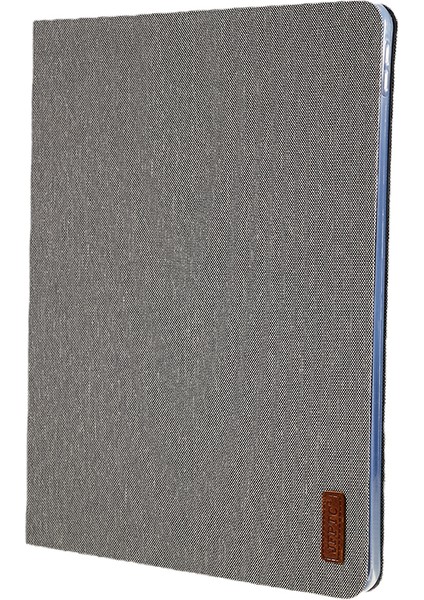 Jfptc Kumaş Doku Akıllı Stand Deri Koruma Kabuğu iPad Pro 12.9 (2018) GRI Tablet Kılıfı (Yurt Dışından)