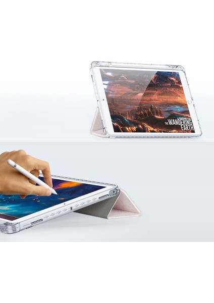 iPad 10.2 (2019 2020 2021) Deri Arka Tablet Kılıfı (Yurt Dışından)