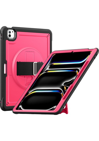 iPad Pro 13 (2024) Omuz Askılı Pc Tpu Standı Tablet Kılıfı (Yurt Dışından)