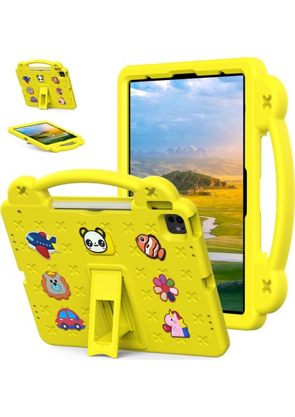 iPad Pro 13 (2024) AIR 13 (2024) IPAD Pro 12.9 (2022 2021 2020 2018) Çocuklar Eva Tablet Kılıfı (Yurt Dışından)