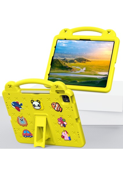 iPad Pro 13 (2024) AIR 13 (2024) IPAD Pro 12.9 (2022 2021 2020 2018) Çocuklar Eva Tablet Kılıfı (Yurt Dışından)