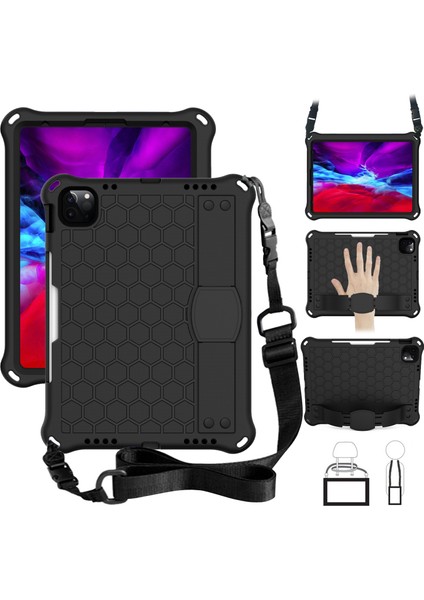 iPad Pro 11 Inç (2022 2021 2020 2018) Omuz Askılı Petek Derisi Eva Tablet Kılıfı (Yurt Dışından)