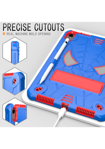 iPad 10.9 (2022) Koruyucu Düşme Önleyici Örümcek Pc Silikon Standı Kayış Tablet Kılıfı (Yurt Dışından)