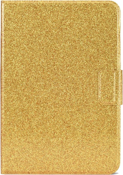 iPad 10.9 (2022) IPAD 10. Nesil Glittery Sparkly Folio Pu Deri Manyetik Toka Koruyucu Standlı Kart Tutucu Tablet Kılıfı (Yurt Dışından)
