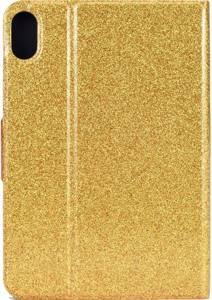 iPad 10.9 (2022) IPAD 10. Nesil Glittery Sparkly Folio Pu Deri Manyetik Toka Koruyucu Standlı Kart Tutucu Tablet Kılıfı (Yurt Dışından)