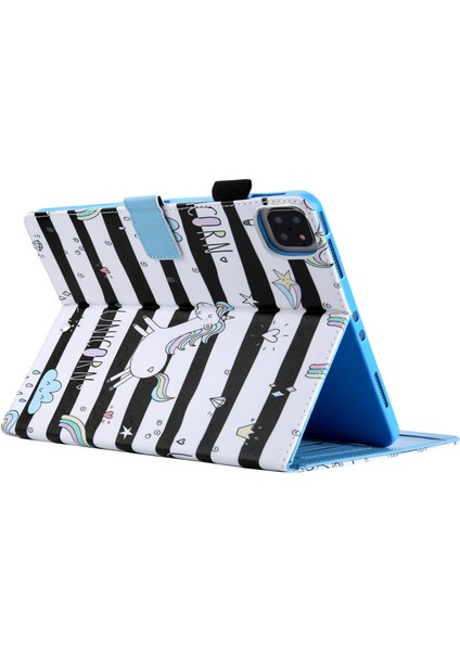 iPad Pro 11 (2024) Desen Baskı Deri Kart Yuvası At Tablet Kılıfı (Yurt Dışından) indirimleri