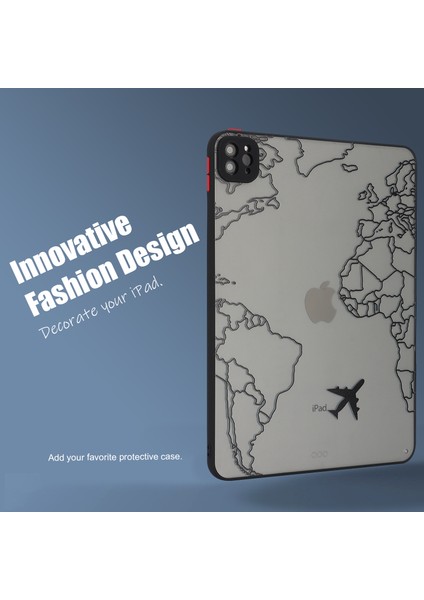 iPad Pro 11 (2020 2021 2022) Desen Baskı Pc Tpu Uçak ve Harita Tablet Kılıfı (Yurt Dışından) indirimleri