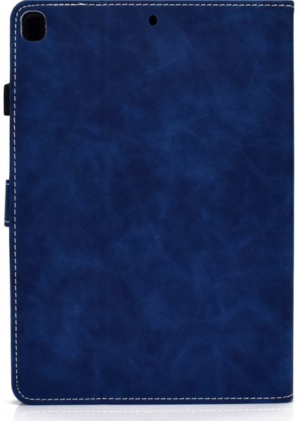 Düz ​​renk Kart Yuvası iPad 10.2 (2019 2020 2021) Flip Deri Koruyucu Standı Tablet Kılıfı (Yurt Dışından)