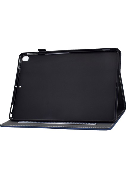 Düz ​​renk Kart Yuvası iPad 10.2 (2019 2020 2021) Flip Deri Koruyucu Standı Tablet Kılıfı (Yurt Dışından)