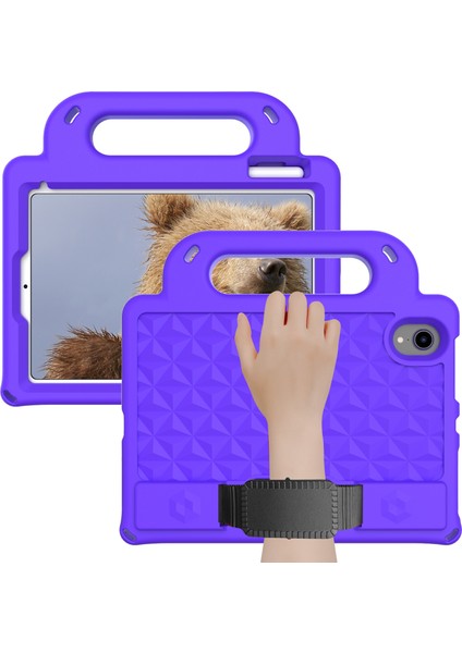 Eşkenar Dörtgen Tamlı Düşmeyi Önleyen Kaymaz Tekme Standı Tamı iPad Mini (2021) Omuz Askılı Eva Koruyucu Tablet Kılıfı (Yurt Dışından) fiyatları