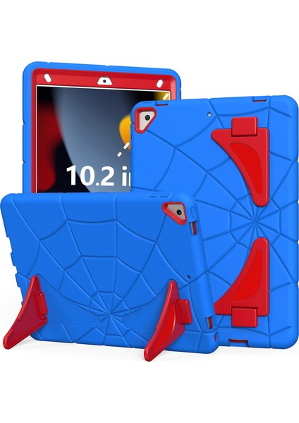 iPad 10.2 (2019 2020 2021) Örümcek Pc Silikon Koruyucusu stand Tablet Kılıfı (Yurt Dışından)