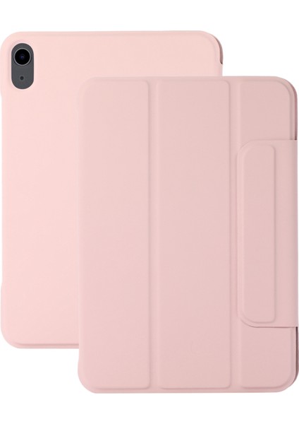 iPad 10.9 (2022) Manyetik Toka Pu Deri Otomatik Uyandırma uyku Standı Koruyucu Tablet Kılıfı (Yurt Dışından)