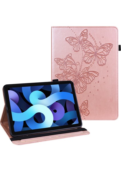 Baskı Ler Kart Yuvası Deri iPad 10.2 (2019 2020 2021) Tablet Kılıfı (Yurt Dışından)