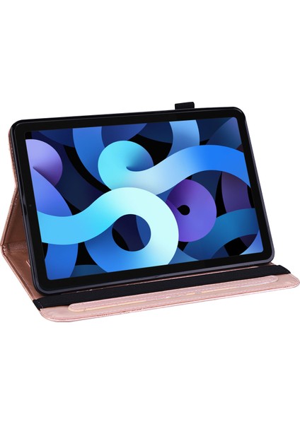 Baskı Ler Kart Yuvası Deri iPad 10.2 (2019 2020 2021) Tablet Kılıfı (Yurt Dışından)