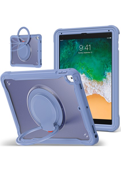 iPad Air (2013) AIR 2 ipad Pro 9 7 Inç (2016) Stand Pc Tpu Tutma Kolu Lavanta Tablet Kılıfı (Yurt Dışından)