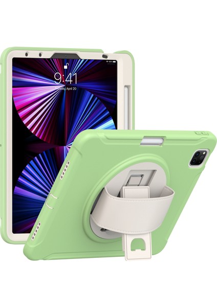 El Kayışı Pc Silikon Air 11 (2024) AIR (2020 2022) MATCHA Green Standı Tablet Kılıfı (Yurt Dışından)