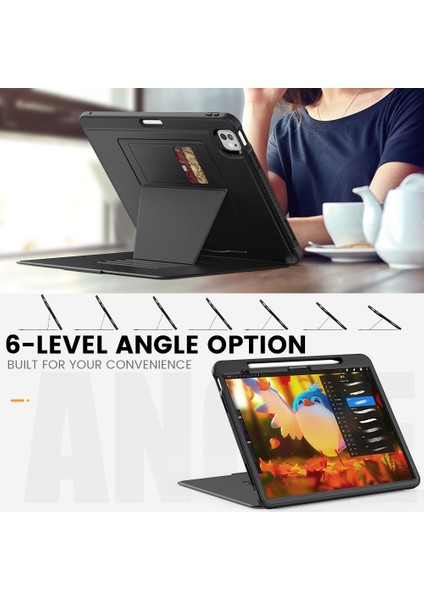 iPad Pro 13 (2024) Stil B Stand Pc Tpu Pu Kart Yuvalı Tablet Kılıfı (Yurt Dışından) indirimleri