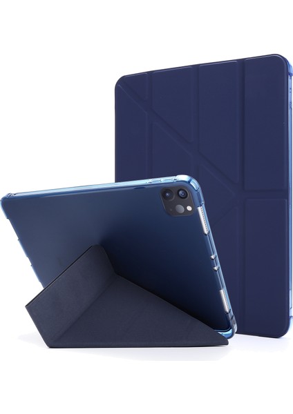 iPad Pro 11 Inç (2022 2021 2020 2018) Deforme Edilebilir Stand Deri Akıllı Tablet Kılıfı (Yurt Dışından)