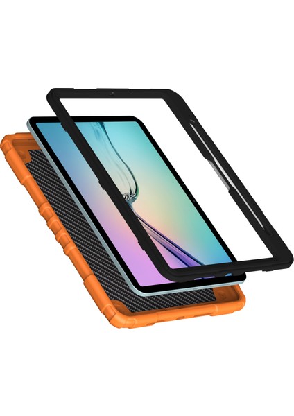 Forestl Digital iPad Air 11 (2024) M2 Tpu Pc Fidget Saplı Standı ve Kalem Tutucu Turuncu Tablet Kılıfı (Yurt Dışından)