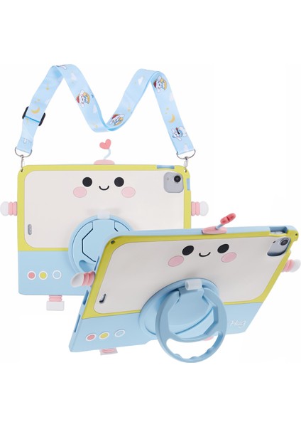 iPad Air (2020 2022) IPAD Pro 11 (2020 2021 2022) Silikon Standı Ipli Tablet Kılıfı (Yurt Dışından)