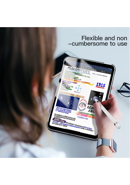 iPad 10.9 (2022) Pu Deri Mat Sert Pc Üç Katlı Stand Desteği Otomatik Uyandırma uyku Tablet Kılıfı (Yurt Dışından)