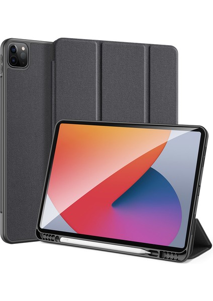 Üç Katlı Stand Iş Tam iPad Pro Kalem Yuvası kalem Standı Tutma Özellikli Koruyucu 12 9 Inç Tablet Kılıfı (Yurt Dışından)