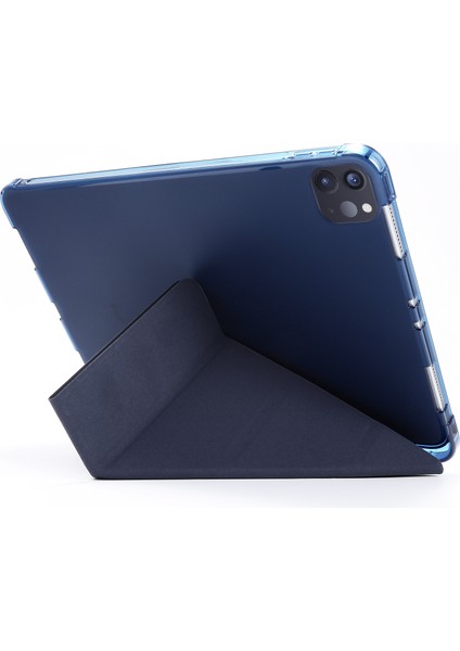 iPad Pro 11 Inç (2022 2021 2020 2018) Deforme Edilebilir Stand Deri Akıllı Tablet Kılıfı (Yurt Dışından)