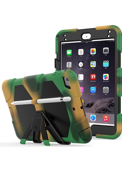 iPad Mini 4 mini (2019) 7.9 Inç Stand Ekran Koruyucu Kamuflaj Tablet Kılıfı (Yurt Dışından)