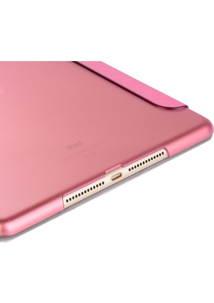 iPad 9.7 (2018 2017) Ipek Dokulu Origami Standlı Deri Akıllı Tablet Kılıfı (Yurt Dışından)