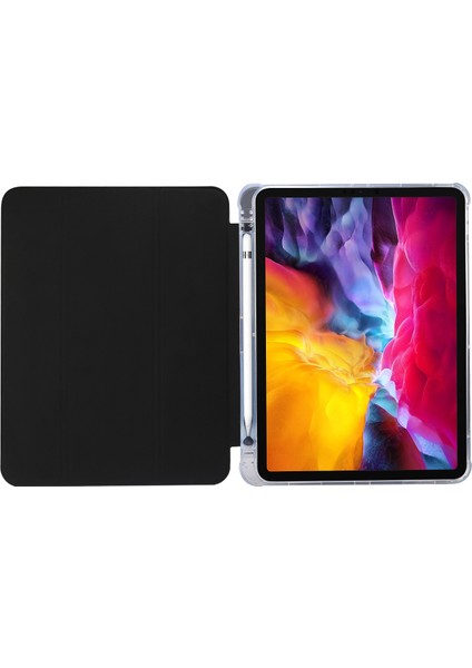 Üç Katlı Stand Otomatik Uyandırma uyku Tpu Deri iPad Pro 11 Inç (2022 2021 2020 2018) SIYAH Tablet Kılıfı (Yurt Dışından) fırsatları