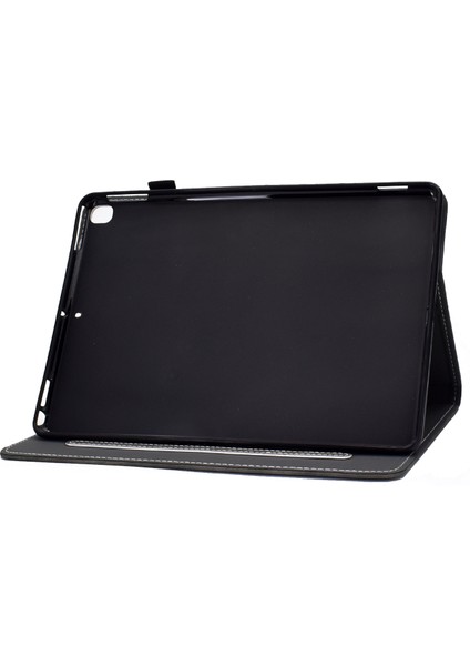 Düz ​​renk Kart Yuvası iPad 10.2 (2019 2020 2021) Flip Deri Koruyucu Standı Tablet Kılıfı (Yurt Dışından)