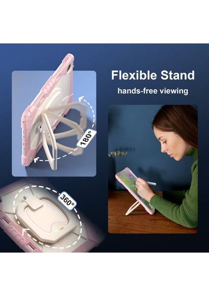 Forestl Digital iPad Air 13 (2024) Stand Silikon Pc Tablet Kılıfı (Yurt Dışından)