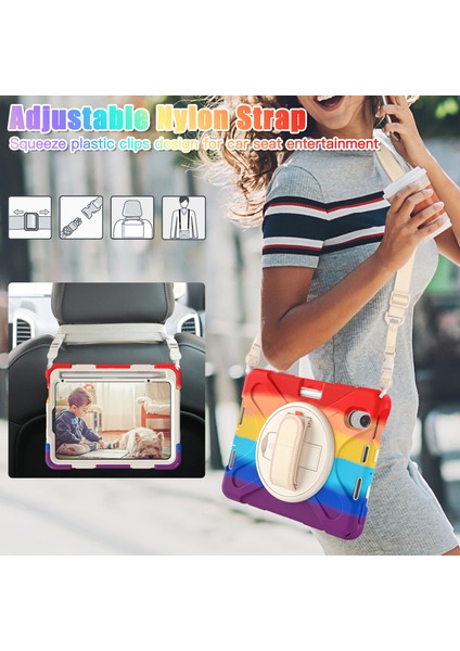 iPad Mini (2021) El Bandı Tamlı Hibrit 360° Dönebilen Omuz Askılı Stand Tablet Kılıfı (Yurt Dışından) indirimleri