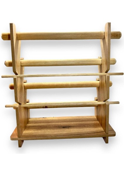Ceren Wooden Ahşap El Yapımı Takı Kolye Yüzük Saat Standı Rafı Handmade Organizer Portatif