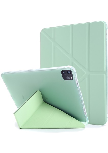 iPad Pro 11 Inç (2022 2021 2020 2018) Deforme Edilebilir Stand Deri Akıllı Tablet Kılıfı (Yurt Dışından)