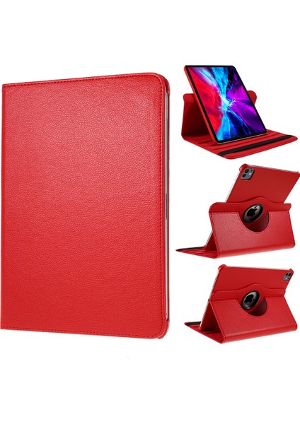 iPad Pro 13 (2024) Pu Deri 360 Derece Dönen Stand Tablet Kılıfı (Yurt Dışından)