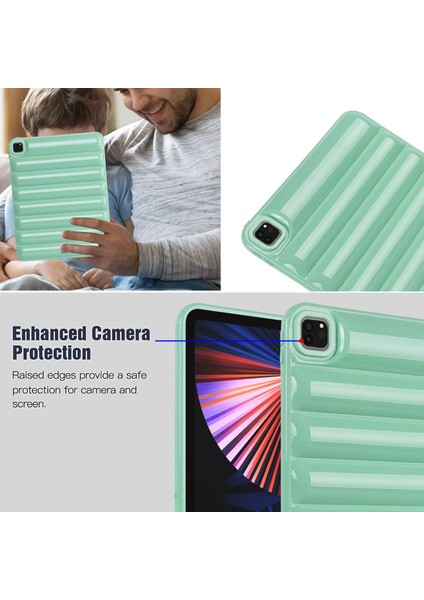 iPad Pro 12.9 (2021 2020 2022) Kabuğu Aşağı Ceket Doku Yumuşak Tpu Tablet Kılıfı (Yurt Dışından) indirimleri