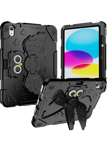 iPad 10.9 (2022) Silikon Koruyucu Pc Standı Çocuk Dostu Tablet Kılıfı (Yurt Dışından)