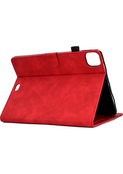 For Air 11 (2024) AIR (2020 2022) Deri Çiçek Desenli Stand Tablet Kılıfı (Yurt Dışından)