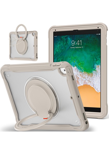 iPad Air (2013) AIR 2 ipad Pro 9.7 Inç (2016) Stand Pc Tpu Tutma Kolu Haki Tablet Kılıfı (Yurt Dışından)