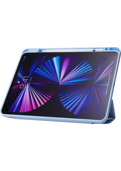 Otomatik Uyandırma uyku Pu Deri Akrilik Deforme Edilebilir Stand iPad Pro 11 (2022 2021 2020) Tablet Kılıfı (Yurt Dışından)