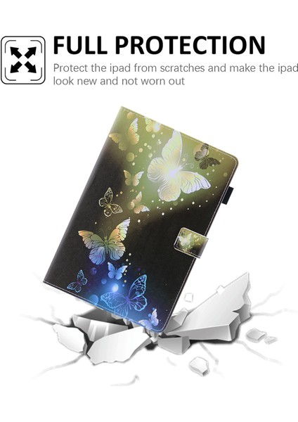 iPad Mini (2021) Otomatik Uyandırma uyku Özellikli Ince Katlanır Stand Çapraz Doku Desenli Pu Deri Koruyucu Ler Tablet Kılıfı (Yurt Dışından)