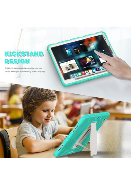 iPad Air 13 (2024) Pc Silikon Standı Nane i Tablet Kılıfı (Yurt Dışından)