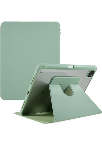 iPad Pro 11 Pu Deri Tpu Akrilik Döner stand Matcha i ile Düşme Önleyici Koruyucu Tablet Kılıfı (Yurt Dışından)