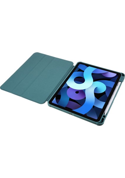 iPad Air 11 (2024) AIR (2022 2020) Otomatik Uyandırma ve Uyku Standı Pu Deri Gece Yarısı i Tablet Kılıfı (Yurt Dışından)