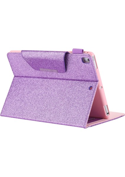 Metal Toka Flaş Tozu Cüzdan Standı Deri Stand iPad 10.2 (2019 2020 2021) Tablet Kılıfı (Yurt Dışından) indirimleri