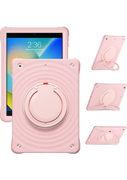 iPad 10.2 (2019 2020 2021) Dönebilen El Kavrama Standı Pc Silikon Tpu Tablet Kılıfı (Yurt Dışından)