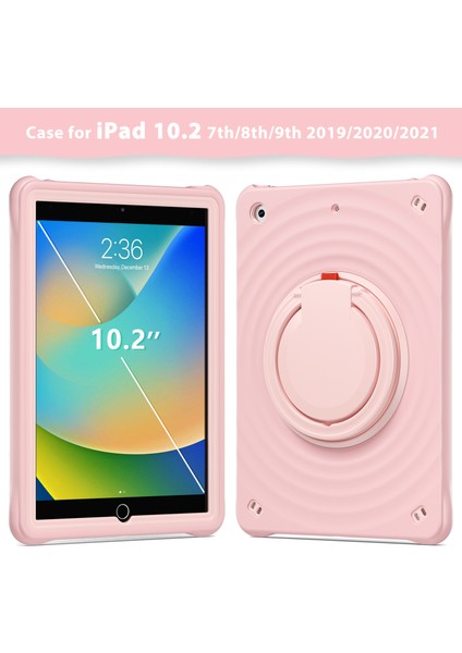 iPad 10.2 (2019 2020 2021) Dönebilen El Kavrama Standı Pc Silikon Tpu Tablet Kılıfı (Yurt Dışından) fiyatları